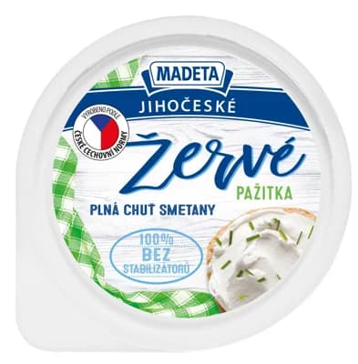 Madeta Jihočeské žervé pažitka