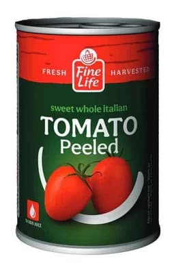 Fine Life Rajčata celá loupaná, plech