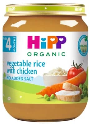 HiPP BIO Zelenina a rýže s kuřecím masem