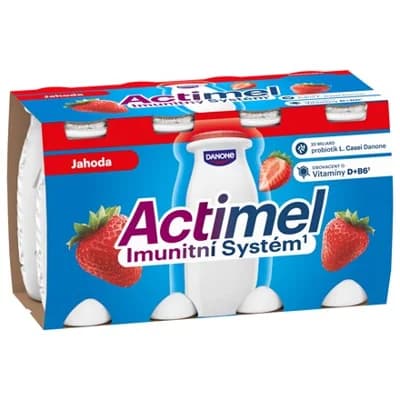 Danone Actimel jogurtové mléko jahoda chlaz. 3 x (8 x )