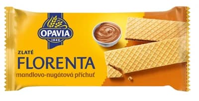 Opavia oplatky Zlaté Florenta  mandlovo-nugátová náplň