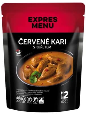 Expres Menu Červené kari s kuřetem (2 porce)