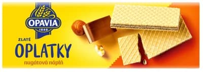 Opavia Oplatky Zlaté nugátová náplň