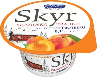 Bohušovická mlékárna Skyr 0,1 % meruňka-broskev