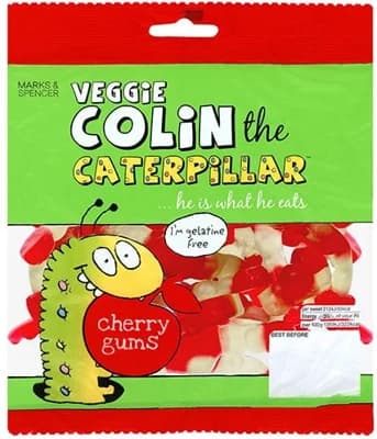 Marks & Spencer Bonbóny s třešňovou příchutí Colin the Caterpillar