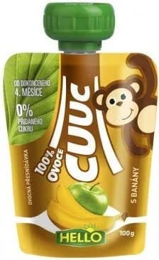 Hello Cuuc 100% ovocná kapsička s banány
