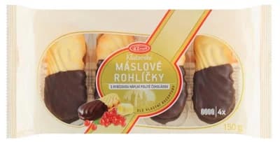 Klasa Máslové rohlíčky polité čokoládou s rybízovou náplní