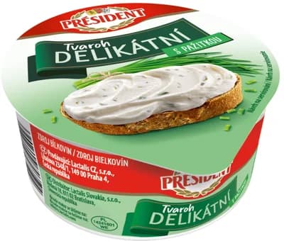 Président Delikátní tvaroh pažitka