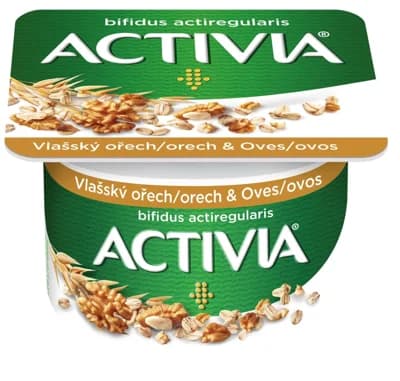 Activia Probiotický jogurt vlašský ořech a oves