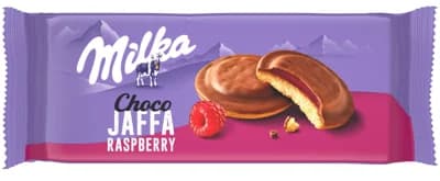 Milka piškoty Choco Jaffa malinové, mléčná čokoláda