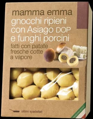 Mamma Emma Gnocchi plněné houbami a sýrem z čerstvých brambor