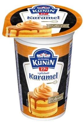 Mlékárna Kunín Smetana de luxe s příchutí karamelu