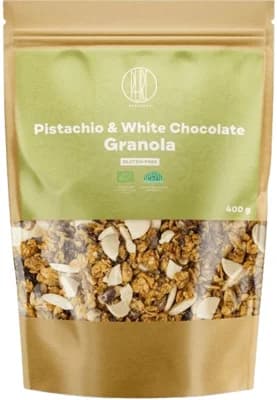 Brainmax Pure Granola - Pistácie a bílá čokoláda