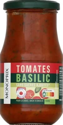 Monoprix Rajčatová omáčka s bazalkou