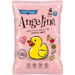 Little Angel Angelina BIO Křupky mrkev a jablko 4x15 g