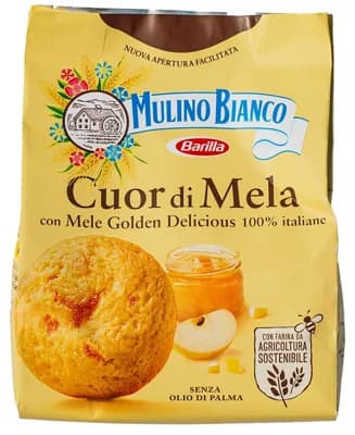 Mulino Bianco Cuor di Mela Měkké sušenky s jablečným džemem