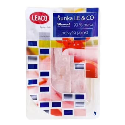 LE&CO Šunka nejvyšší jakosti plátky chlaz.
