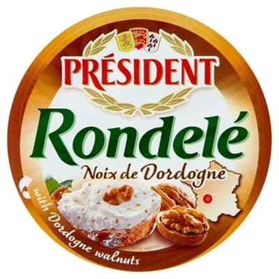 PRÉSIDENT Rondelé Noix de Dordogne Sýr s vlašskými ořechy chlaz. 3 x
