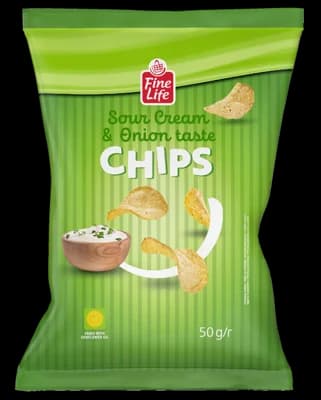 Fine Life Chips smetana a cibule