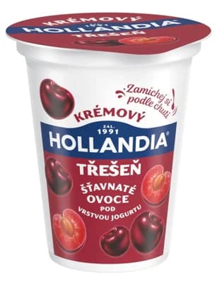 Hollandia Krémový jogurt černá třešeň