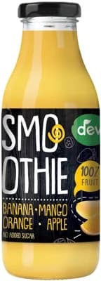 Deva Smoothie banán, mango, pomeranč, jablko sklo