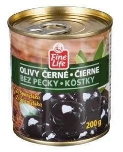 Fine Life Olivy černé bez pecky