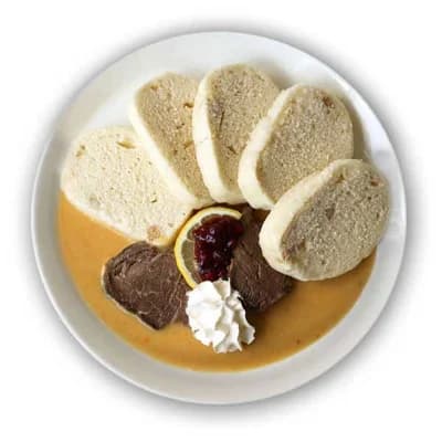 Hotovky by Košík Svíčková omáčka s hovězím masem, houskový knedlík