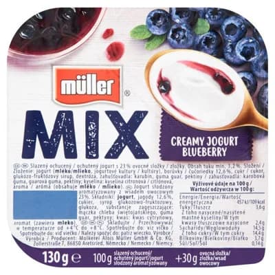 Müller Jogurt mix borůvka
