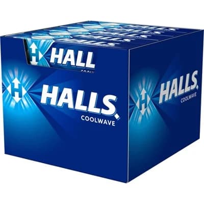 HALLS Coolwave Original mentolové dropsy 20 x 33,