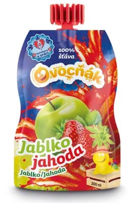 OVOCŇÁK mošt Jablko - Jahoda