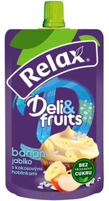 Relax Deli & Fruits kapsička banán, jablko a kokos