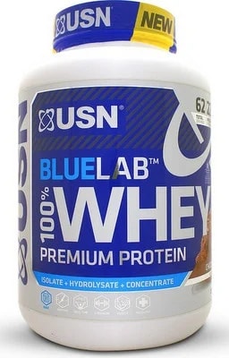 USN Bluelab 100% Whey Premium Protein - lískový oříšek