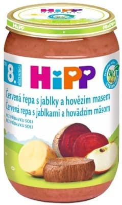 HiPP BIO Červená řepa s jablky a hovězím masem