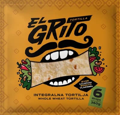 El Grito Tortilla celozrnná 25 cm, 6 ks