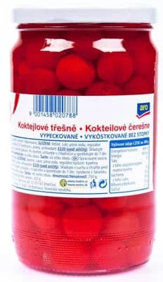 ARO Koktejlové třešně červené bez stopky