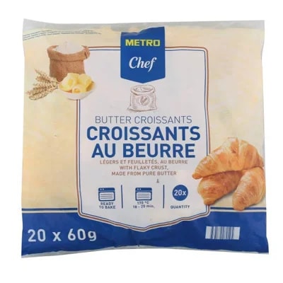 Metro Chef Croissant máslový 20x60g