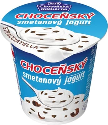 Choceňská Mlékárna Choceňský smetanový jogurt stracciatella (8%)