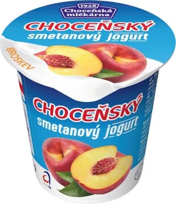 Choceňská Mlékárna Choceňský smetanový jogurt broskvový