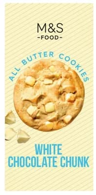 Marks & Spencer Máslové sušenky s kousky bílé čokolády