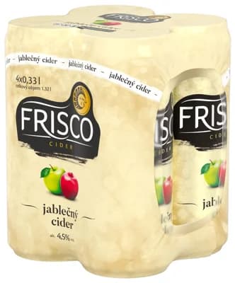Frisco Cider jablečný plech 4×0,33 l