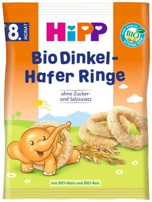 HiPP BIO Špaldovo-ovesné prstýnky