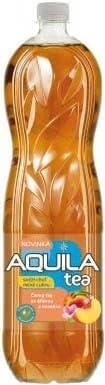 Aquila Méně cukru černý čaj s broskví
