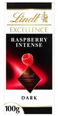 Lindt Excellence Hořká čokoláda s kousky malin