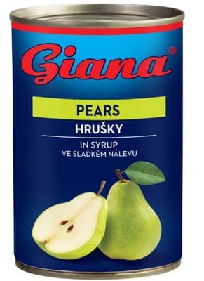 Giana Hrušky půlené v mírně sladkém nálevu