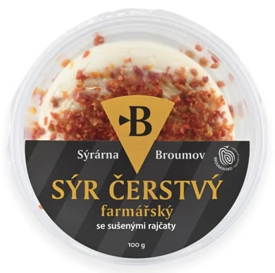 Sýrárna Broumov Čerstvý farmářský sýr se sušenými rajčaty