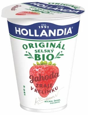 Hollandia BIO Selský jogurt jahoda 2,8%