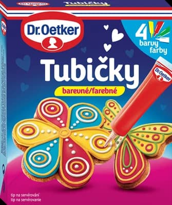 Dr. Oetker Tubičky 4x barevné