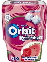 Wrigley's Orbit Refreshers žvýkačky bez cukru Meloun a malina – dóza