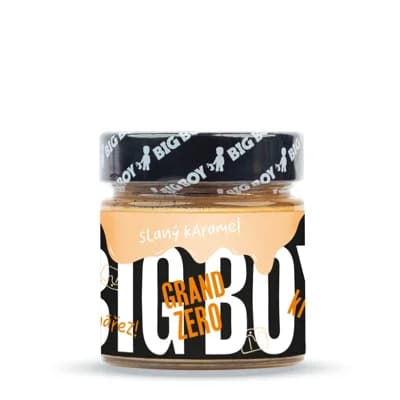 BIG BOY Grand Zero slaný karamel - Arašídový krém s příchutí slaný karamel