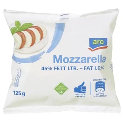 aro Mozzarella v nálevu chlaz.